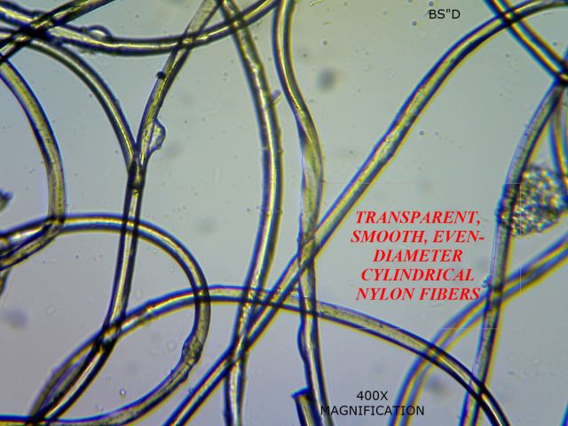 400x Magnification Nylon Fiber